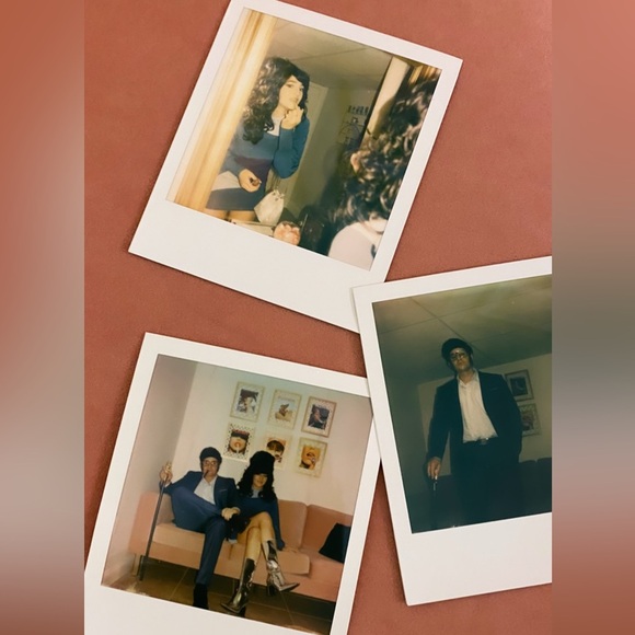 Vintage 60’s Retro Color-block Balloon Sleeve Dress in Teal & Purple | Size S - Picture 6 of 11